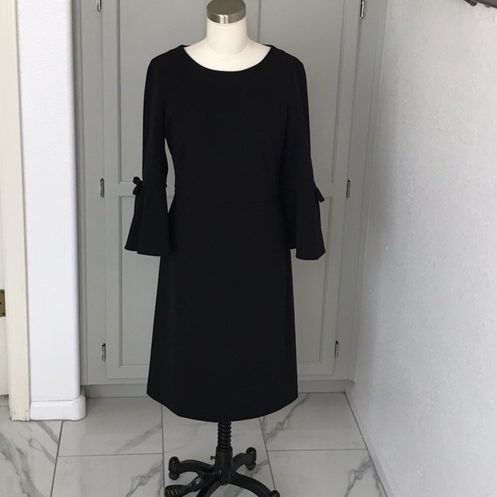Tommy Hilfiger Black Bell Sleeve Dress - Picture 2 of 14